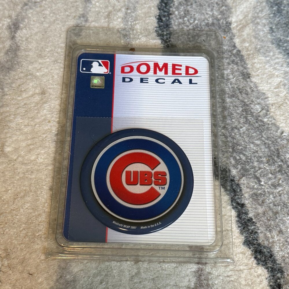 Chicago Cubs 3in Domed Decal